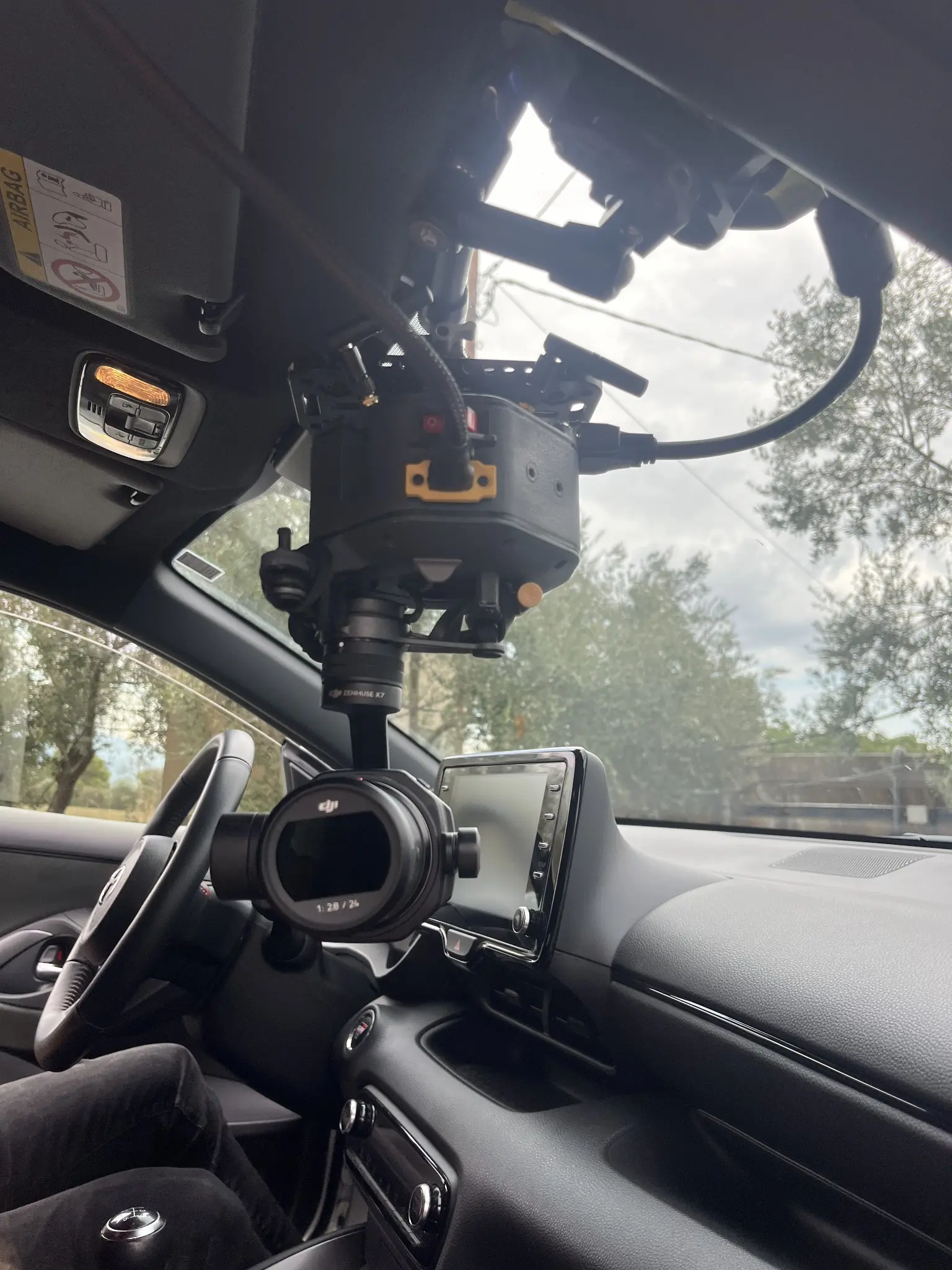 Core X7 in a vehicle interior